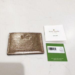 Price drop! NEW Kate Spade Gold Card Holder